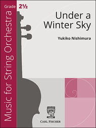 Under a Winter Sky Orchestra sheet music cover Thumbnail